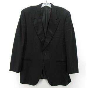 Davide Cenci Sport Coat 40 Tuxedo Blazer Wool Satin Lapel Dinner Italy